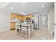 Spacious kitchen area with stainless steel appliances, eat in kitchen and ample cabinet space at 3401 N Ocean Blvd. # 109, North Myrtle Beach, SC 29582