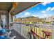 Cozy covered balcony with seating, offering a serene outdoor living space at 4709 Cobblestone Dr. # F5, Myrtle Beach, SC 29577