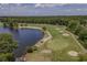 Scenic aerial view of the golf course and surrounding green space at 5215 Southern Trail, Myrtle Beach, SC 29579