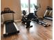 View of the exercise room featuring treadmills and elliptical machines at 52505 Brescia St., Myrtle Beach, SC 29579