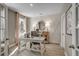 Comfortable office space with stylish decor, neutral tones, a decorative wall, and bright natural light at 2505 Brescia St., Myrtle Beach, SC 29579