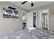 Relaxing bedroom featuring a wall-mounted TV and access to the en-suite bathroom and kitchen at 5905 South Kings Hwy. # 4309, Myrtle Beach, SC 29575