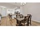 Well-lit dining room next to an open kitchen, perfect for gatherings and entertaining at 801 San Marco Ct. # C, Myrtle Beach, SC 29579