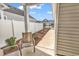 Relaxing outdoor patio with seating and well-maintained landscaping at 801 San Marco Ct. # C, Myrtle Beach, SC 29579