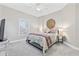 Bedroom with a ceiling fan and a small table next to the bed at 805 Sunswept Ct. # 102, Murrells Inlet, SC 29576