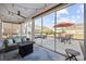 Inviting screened porch with comfortable seating and outdoor views at 834 Summer Starling Pl., Myrtle Beach, SC 29577