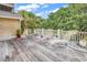 Spacious wooden deck with comfortable outdoor seating, perfect for entertaining or relaxing at 994 Debordieu Blvd., Georgetown, SC 29440