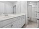 Well-lit bathroom featuring a neutral vanity with a sink, a toilet, and a shower-tub combo at 1047 Harbison Circle, Myrtle Beach, SC 29579