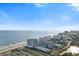 Stunning aerial view of the property with ocean, coastline, and city at 161 Seawatch Dr. # 1101, Myrtle Beach, SC 29572