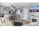 Open living space showcases a modern kitchen, dining area, and comfortable living room setup at 161 Seawatch Dr. # 1101, Myrtle Beach, SC 29572