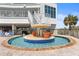 Unique pool with decor, water features, and access to the beach at 161 Seawatch Dr. # 1101, Myrtle Beach, SC 29572
