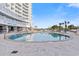 Community swimming pool offers residents a relaxing outdoor amenity at the North Tower at 161 Seawatch Dr. # 1101, Myrtle Beach, SC 29572