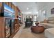 Cozy living room featuring a fireplace, comfortable seating, and wood accents at 402 13Th Ave. S, North Myrtle Beach, SC 29582