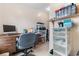Office space with wooden desk and storage shelving at 470 Springlake Dr., Myrtle Beach, SC 29579