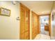 Hallway with closet and view of living room in unit at 5507 N Ocean Blvd. # 304, Myrtle Beach, SC 29577