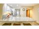 Modern kitchen with stainless steel appliances, granite countertops, and bar seating at 5507 N Ocean Blvd. # 304, Myrtle Beach, SC 29577