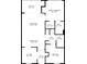 Detailed floor plan featuring a balcony, living room, kitchen, and two bedrooms with ensuite bathrooms at 5750 Oyster Catcher Dr. # 533, North Myrtle Beach, SC 29582