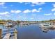 Scenic marina with multiple boats docked, offering convenient access to waterfront activities at 5750 Oyster Catcher Dr. # 533, North Myrtle Beach, SC 29582