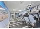 Indoor gym featuring multiple treadmills and a large mirror on the wall at 6804 N Ocean Blvd. # 1623, Myrtle Beach, SC 29572