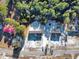 A birds-eye view reveals two homes on a street with a lush forest and greenery nearby at 1455 Francis Marion Dr., Georgetown, SC 29440