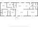 Detailed floor plan displaying the room dimensions and layout of the home's living spaces at 1455 Francis Marion Dr., Georgetown, SC 29440