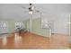 Hardwood floors flow through this open living space with views to the kitchen and dining areas at 1021 Dunraven Ct., Conway, SC 29527