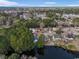 Aerial view of a home on a lake with lush trees at 1061 Courtyard Dr., Conway, SC 29526