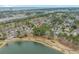 Aerial view of the neighborhood, showing proximity to the beach and golf course at 1110 Links Rd., Myrtle Beach, SC 29575