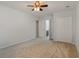 Spacious bedroom features neutral walls, two closets, and ample natural light at 156 Parmelee Dr. # B, Murrells Inlet, SC 29576