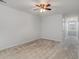 Neutral bedroom featuring a ceiling fan and carpeted floors, creating a cozy, comfortable space at 156 Parmelee Dr. # B, Murrells Inlet, SC 29576