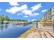 A lovely waterfront view of the waterway and dock at 249 Venice Way # 3301, Myrtle Beach, SC 29577