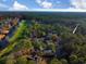 An aerial view shows lush green trees and a winding waterway near this property at 270 Georgetown Dr., Pawleys Island, SC 29585