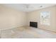 Bedroom with ceiling fan and window; needs flooring and some TLC at 3471 Spivey St., Loris, SC 29569