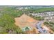 Aerial view of community park area with baseball field, tennis court, and vehicle parking at 378 Thistle Ln., Myrtle Beach, SC 29579