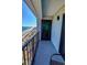 Spacious balcony with ocean views and plenty of room for seating at 5905 S Kings Hwy. # 1801-C, Myrtle Beach, SC 29575