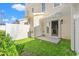 Enclosed back yard with an open door to the kitchen at 6606 Wildwood Trail # D, Myrtle Beach, SC 29572