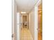 Hallway to bedroom and bathroom with kitchen to the left at 6900 N Ocean Blvd. # 1536, Myrtle Beach, SC 29572