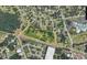 Aerial view of a property lot surrounded by lush greenery and residential neighborhood at Tbb Lot #3 Lakeside Dr., Conway, SC 29526