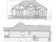 Blueprint of the home's facade with detailed specifications and measurements at Tbb Lot #3 Lakeside Dr., Conway, SC 29526