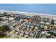 Aerial view of community, showing the home's proximity to the beach, shops, and other amenities at 1032 N Ocean Blvd., Surfside Beach, SC 29575