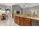 Open kitchen overlooking the breakfast nook and living area at 158 Shady Arbor Loop, Longs, SC 29568