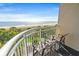 Relax on this balcony and enjoy ocean views with outdoor seating at 2106 N Ocean Blvd. # 410, Myrtle Beach, SC 29572