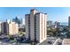 A bright view of this high rise condo community offers lovely curb appeal and ocean views at 7509 N Ocean Blvd. # 1203, Myrtle Beach, SC 29572