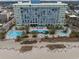 An oceanfront resort with direct beach access, inviting pools, and meticulously landscaped grounds at 1105 South Ocean Blvd. # 852, Myrtle Beach, SC 29577