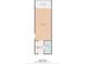 A floorplan of the apartment with a bedroom, balcony, bathroom, walk-in closet and foyer at 1105 South Ocean Blvd. # 852, Myrtle Beach, SC 29577