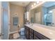 Bathroom featuring a vanity with drawers, tile flooring, and coordinated fixtures at 1182 Palm Crossing Dr., Little River, SC 29566