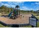 Well-maintained community playground, featuring modern equipment and safety rules for children at 1182 Palm Crossing Dr., Little River, SC 29566