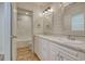 Bathroom features a double sink vanity and a tub/shower combo at 1741 Rice St., Georgetown, SC 29440