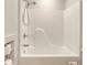 Clean white tub/shower combo at 1741 Rice St., Georgetown, SC 29440