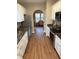 Galley kitchen featuring stainless steel appliances and granite countertops at 1742 Low Country Pl. # A, Myrtle Beach, SC 29577